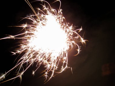 Noel pırıl pırıl parıltısı. Burning Holiday Party Sparkler içinde