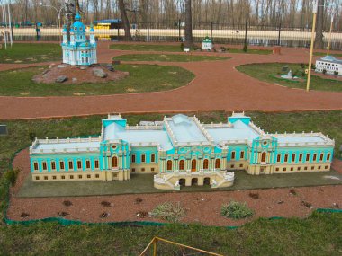 Kiev, Ukrayna - 25 Mart 2009: Minyatür park. Azaltılmış kopyalar o