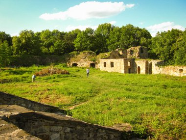 Terebovlya, Ukrayna - 8 Haziran 2009: Antik legenda harabeleri