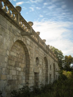 Pidhirtsi, Ukrayna - 20 Eylül 2009: Terk edilmiş bir renaissanc