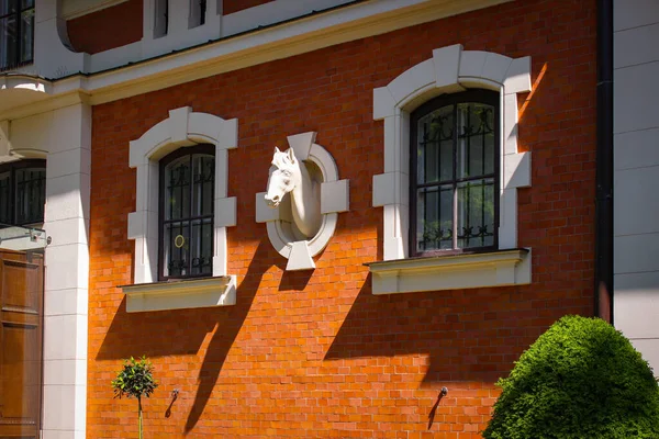 Lodz Lengyelország Május 2015 Exterior Herbst Palace Museum Kastély 1876 — Stock Fotó