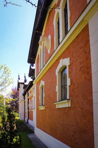 Lodz Poland May 2015 Exterior Herbst Palace Museum Mansion Built — Stock Photo, Image