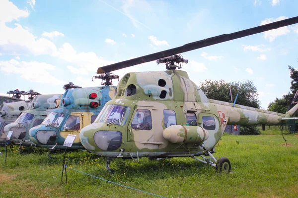 Краков Польша Июля 2016 Года Вертолеты Музее Военных Коммерческих Самолетов — стоковое фото