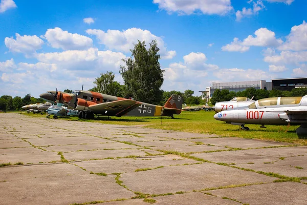Krakow Polonya Temmuz 2016 Krakow Daki Askeri Ticari Uçaklar Müzesinde — Stok fotoğraf