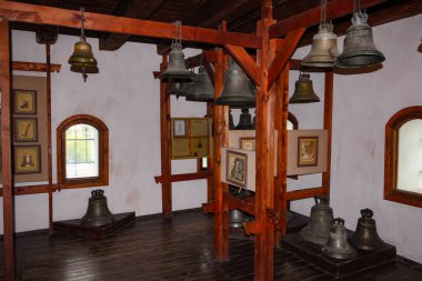 Lutsk, Ukrayna - 13 Mayıs 2017: Lutsk Şatosu Çan Müzesi 'nde