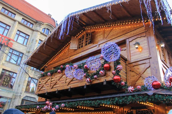 Wroclaw Polsko Prosince 2017 Lidé Chodí Každoroční Vánoční Trh — Stock fotografie