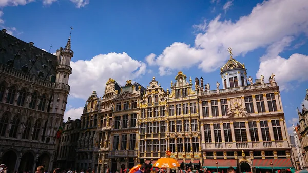 Bruxelas Bélgica Maio 2018 Vista Antigo Grand Place Gótico Também — Fotografia de Stock