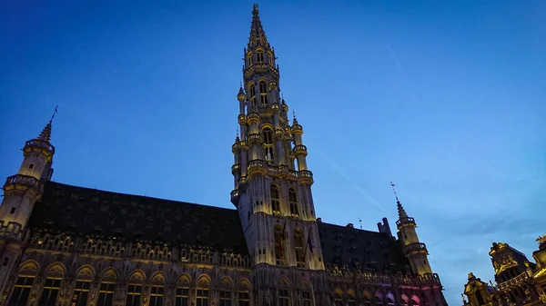 Bruxelas Bélgica Maio 2018 Vista Antigo Grand Place Gótico Também — Fotografia de Stock