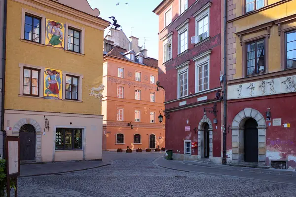 Warsaw Poland May 2018 Exteriors Houses Old Center City — Stock Photo, Image