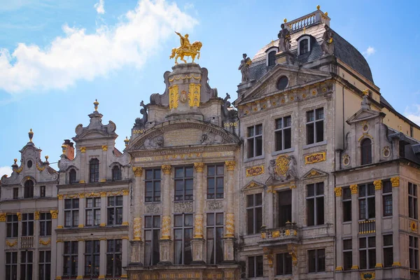 Brusel Belgie Května 2018 Pohled Starobylé Gotické Náměstí Grand Place — Stock fotografie