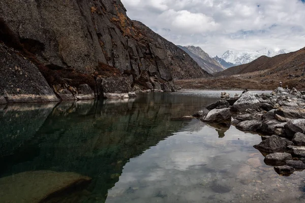 Himalayalar'daki Gökyo gölünün berrak suları