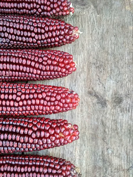 Background Image Corn Wooden Boards Closeup — Stock Photo, Image