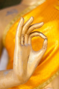 Altın buddha heykeli.