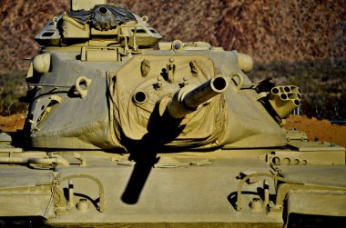 General Patton Anıt Müzesi California Çölü'nde Chiriaco Zirvesi'nde M60a3 Amerikan ordusu tank.