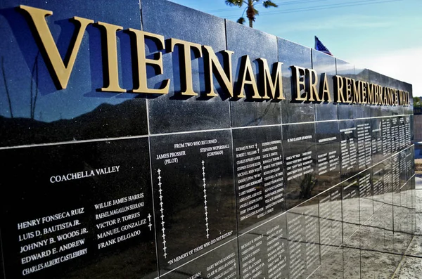 General Patton Memorial Museum Vietnam Era Rememberence Wall Chiriaco Summit — Stock Photo, Image