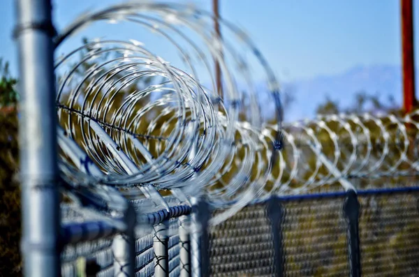 General Patton Memorial Museum Concertina Wire — Stock Photo, Image