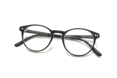 Gözlük çerçeve beyaz arka plan üzerinde. İzole