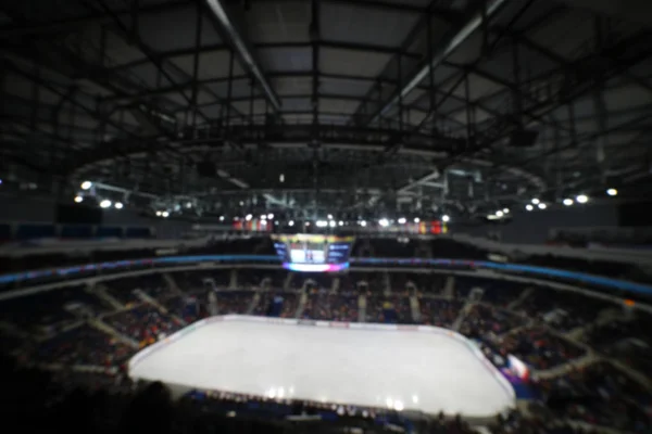 Suddig Bild Utsikten Från Toppen Ice Arena — Stockfoto