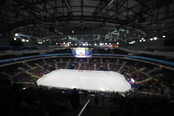 Suddig Bild Utsikten Från Toppen Ice Arena — Stockfoto