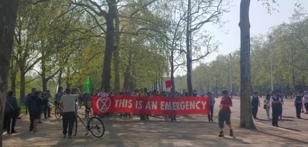 Disturbios Climáticos Contra Las Emisiones Londres — Vídeo de stock