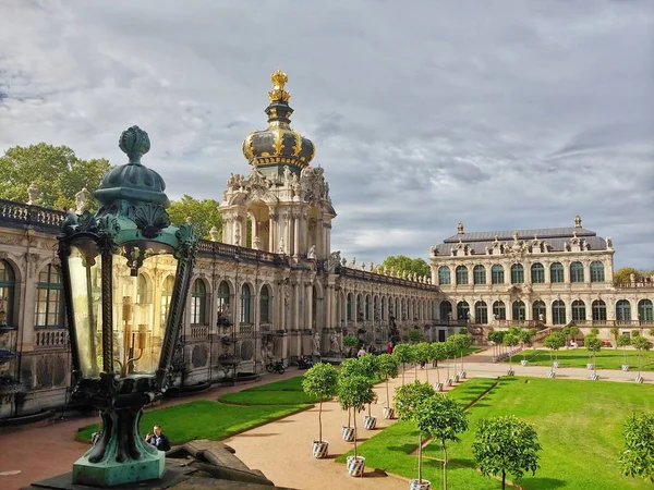 Alman Şehri Dresden Zwinger Barok Tarzı Bir Saray — Stok fotoğraf