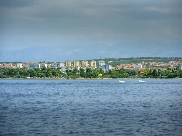 Zadar 市从克罗地亚帕斯曼岛开枪射击 — 图库照片