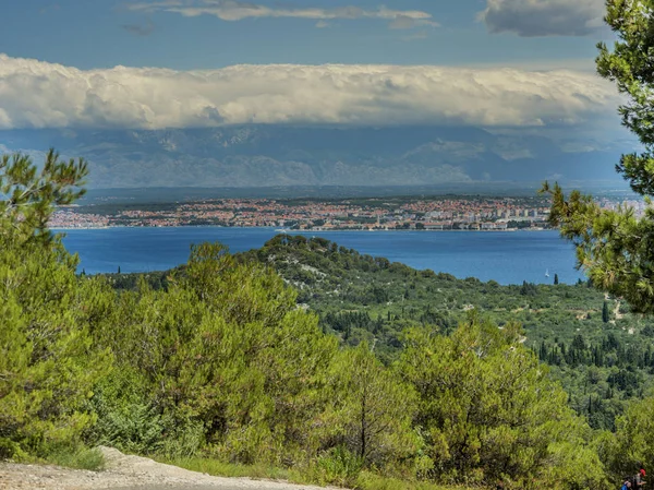 クロアチアの都市ザダルは Pasman の上から撮影 — ストック写真