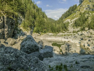 Hills Triglav Ulusal Park Slovenya lake ile manzara resmi.