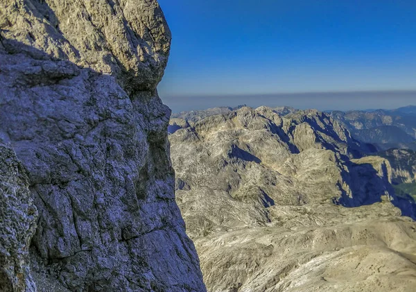 Slovenya Triglav Ulusal Parkta Dağlarda Manzara Resmi — Stok fotoğraf