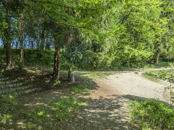 Balıkçılık gölet yanında güzel yeşil çayırlar ile yürüme yolu.