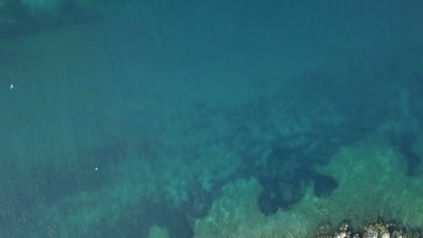 Aéreo Voando Frente Hangar Submarino Abandonado Naval Concreto Ilha Verde — Vídeo de Stock