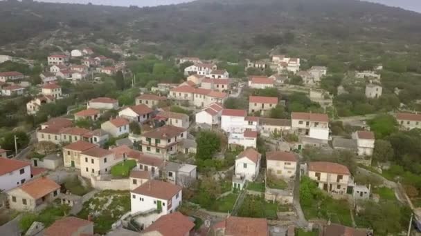 Aérien Drone Tournant Sur Île Drvenik Croatie Filmant Paysage Beaucoup — Video