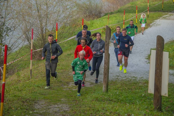 Lasko Slowenien 2017 Benefizlauf Läufergruppe — Stockfoto