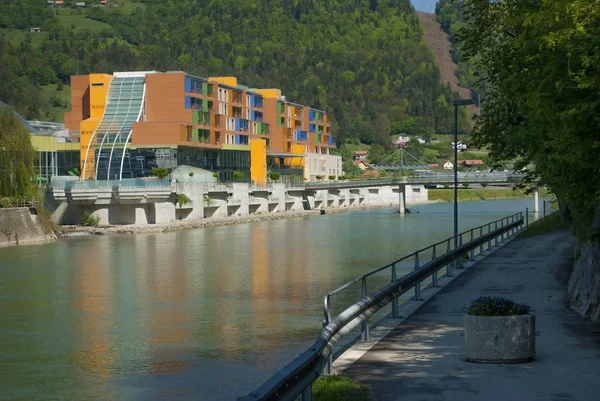 Lasko, Slovenya, 6.5.2017: Thermal spa merkezi City Slovenya Lasko Thermana
