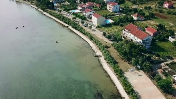 Pasman Mrljane 크로아티아 바다에 지중해 해안선에 — 비디오
