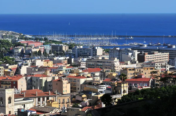 Cityscape Cagliari Widziane Bastione Saint Remy Cagliari Włochy 2019 Września — Zdjęcie stockowe