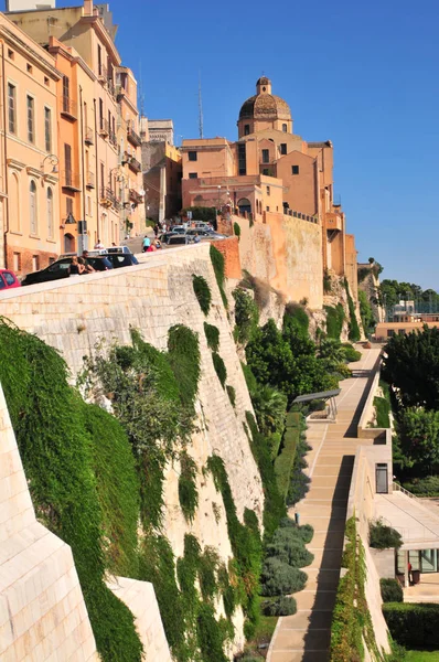 Cagliari Italië Kathedraal Van Mary Cattedrale Santa Maria Santa Cecilia — Stockfoto