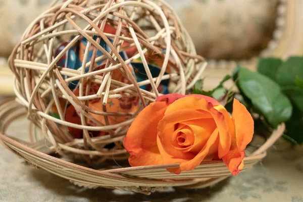 Femininity Floral Mix Basketry — Stock Photo, Image