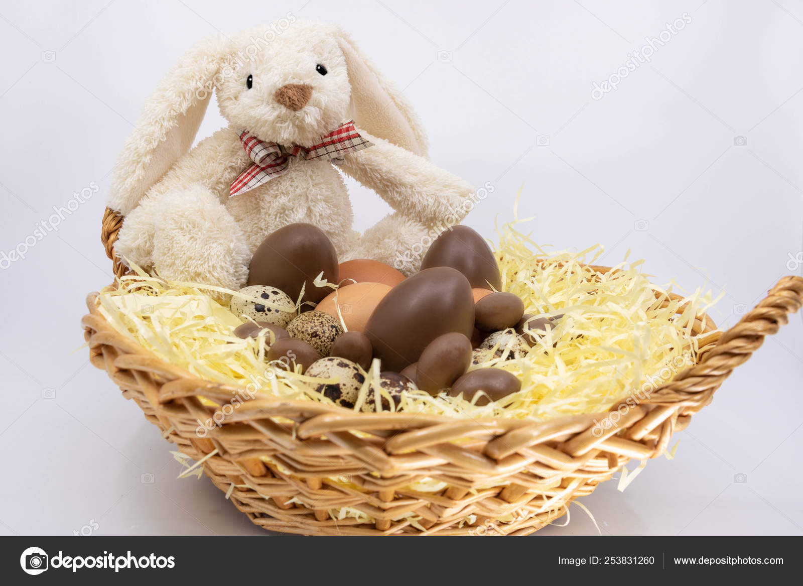 easter egg with soft toy