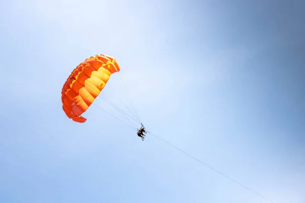 Paracaídas Parasailing Cielo Riviera Francesa Francia —  Fotos de Stock