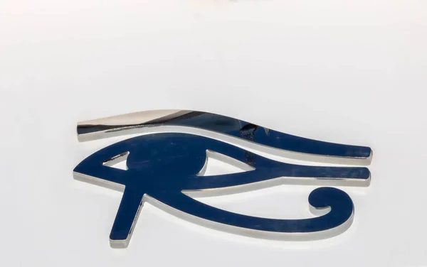 Left eye of Horus Egyptian god symbol of Egypt pharaonic eye Oudjat of Horus for divine protection — Stock Photo, Image