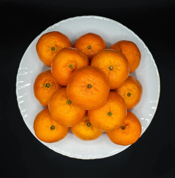 Mandarine Est Fruit Des Différentes Espèces Agrumes Communément Appelées Mandarines — Photo