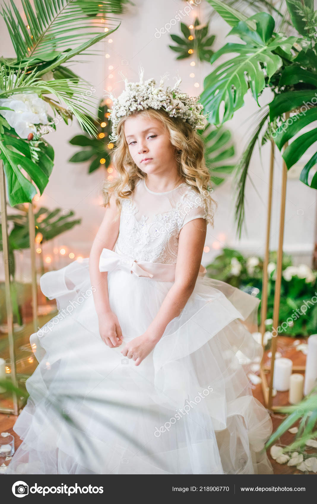 little girl white wedding dresses