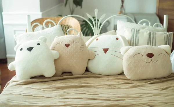 Bebé Almohadas Animales Habitación Los Niños Casa — Foto de Stock