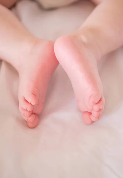 little foot of newborn baby