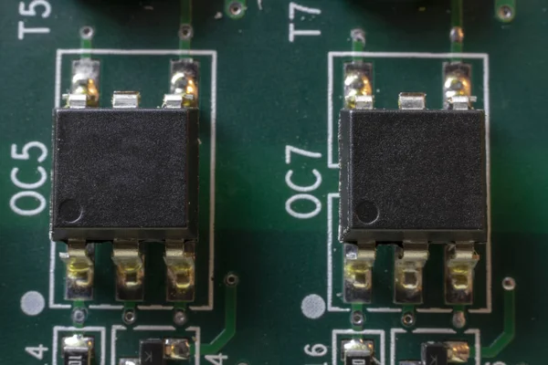 Conductores Transistores Tablero — Foto de Stock