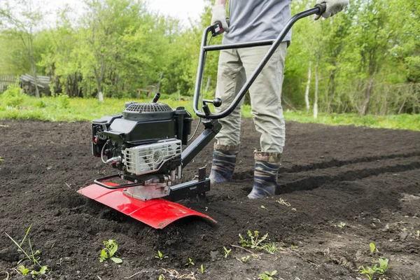 Trabajos agrícolas, cultivo de tierras — Foto de Stock