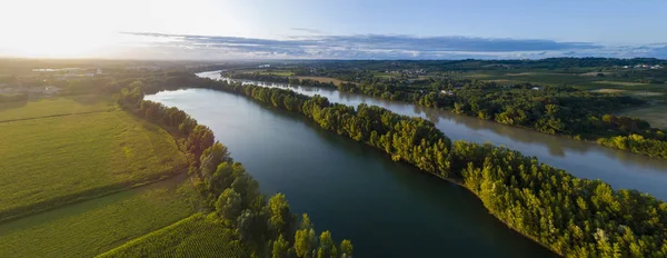Letecký Pohled Bordeaux Vinice Krajina Vinice Jihozápadně Francie Evropa — Stock fotografie