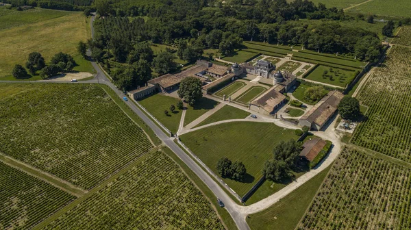 Frankrike Slottet Malle Gironde Sauternes Bordeaux Vingård Frankrike — Stockfoto