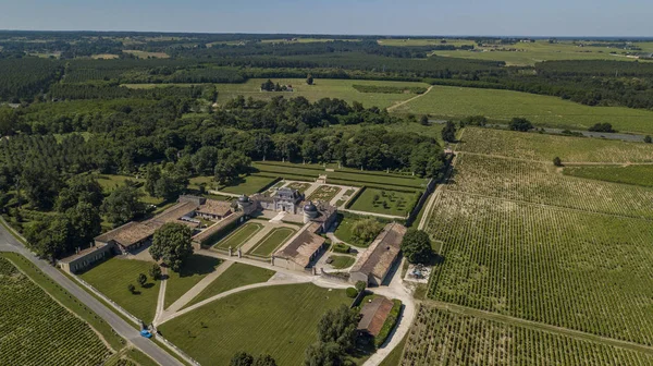 Frankrike Slottet Malle Gironde Sauternes Bordeaux Vingård Frankrike — Stockfoto